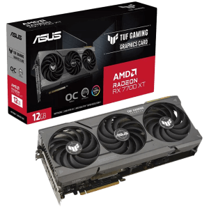 ASUS TUF Gaming Radeon RX 7700 XT OC Edition 12GB GDDR6 TUF RX7700XT O12G GAMING graficna kartica PCIe 4.0 1xHDMI 2.1 3xDisplayPort 2.1