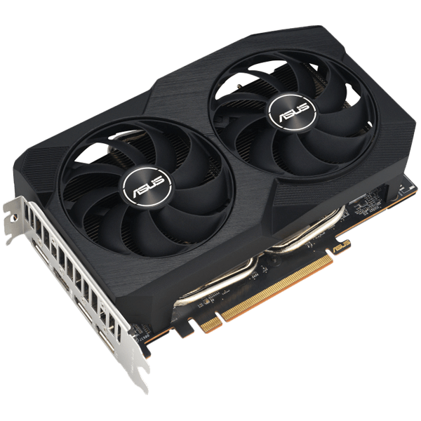 ASUS graficna kartica AMD Radeon Dual Radeon RX 7600 V2 OC Edition 8GB GDDR6 VGA optimizirana znotraj in zunaj za nizje temperature ter vzdrzljivost PCIe 4.0 1xHDMI 2.1 3xDisplayPort 1.4a 2