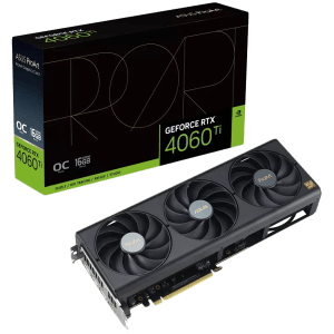 ASUS graficna kartica NVidia ProArt GeForce RTX 4060 Ti OC Edition 16GB GDDR6 VGA prinasa eleganten in minimalisticen slog za krepitev ustvarjalnih PC sistemov PCIe 4.0 1xHDMI 2.1a 3xDisplayPort 1.4a