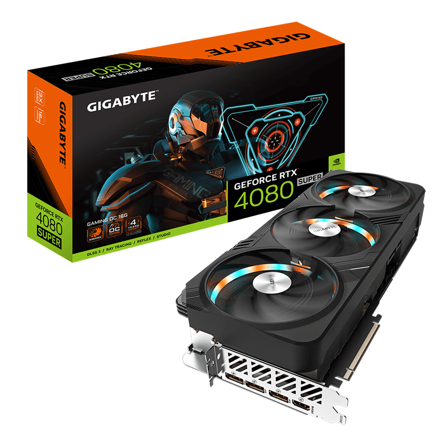 GIGABYTE GeForce RTX 4080 SUPER GAMING OC 16G GDDR6X grafična kartica