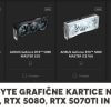 GIGABYTE Nvidia RTX 5090, RTX 5080, RTX 5070TI in RTX 5070 Grafične Kartice
