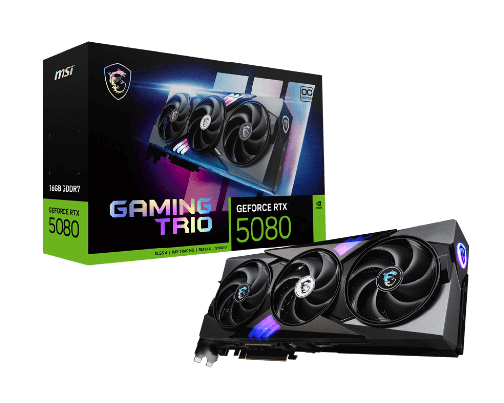 MSI GeForce RTX™ 5080 GAMING TRIO 16G