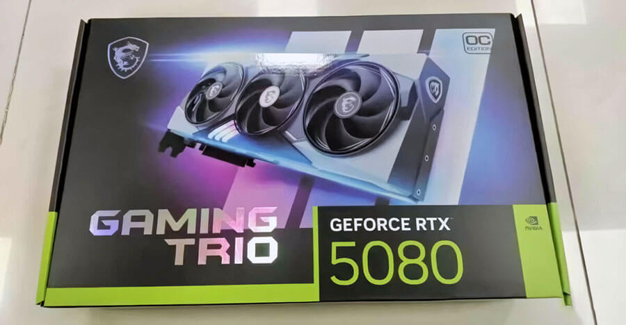 Nvidia RTX 5080 Grafična Kartica MSI Gaming TRIO Leaked pred izidom?!