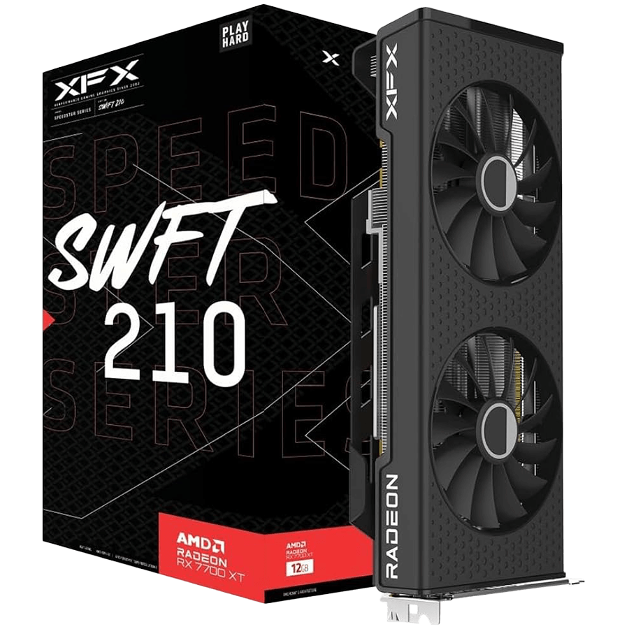 XFX SPEEDSTER SWFT210 AMD Radeon RX 7700 XT Gaming 12GB GDDR6 grafična kartica