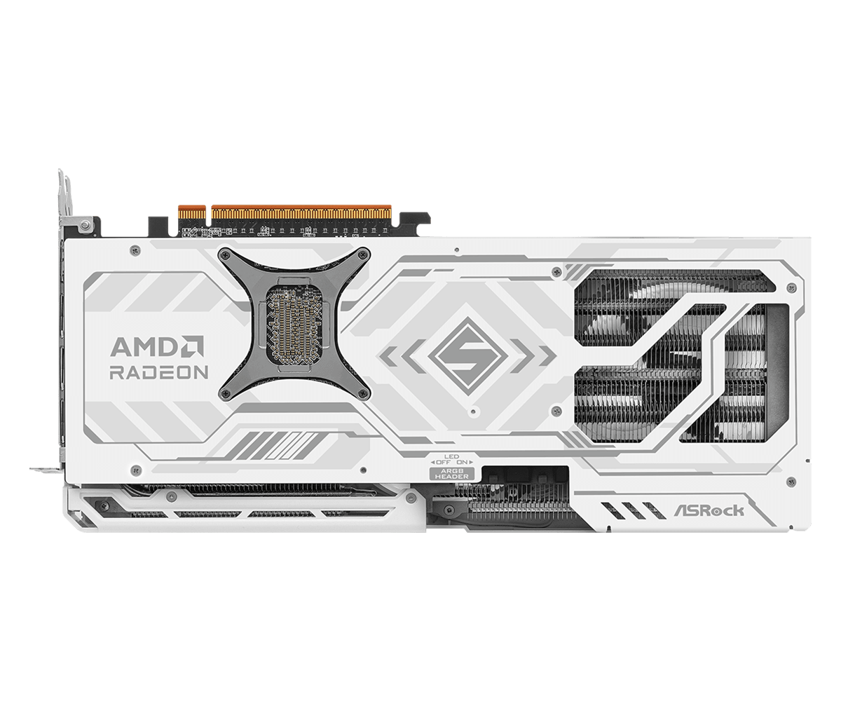ASRock Radeon RX 9070 XT Steel Legend 16GB Backplate Bela