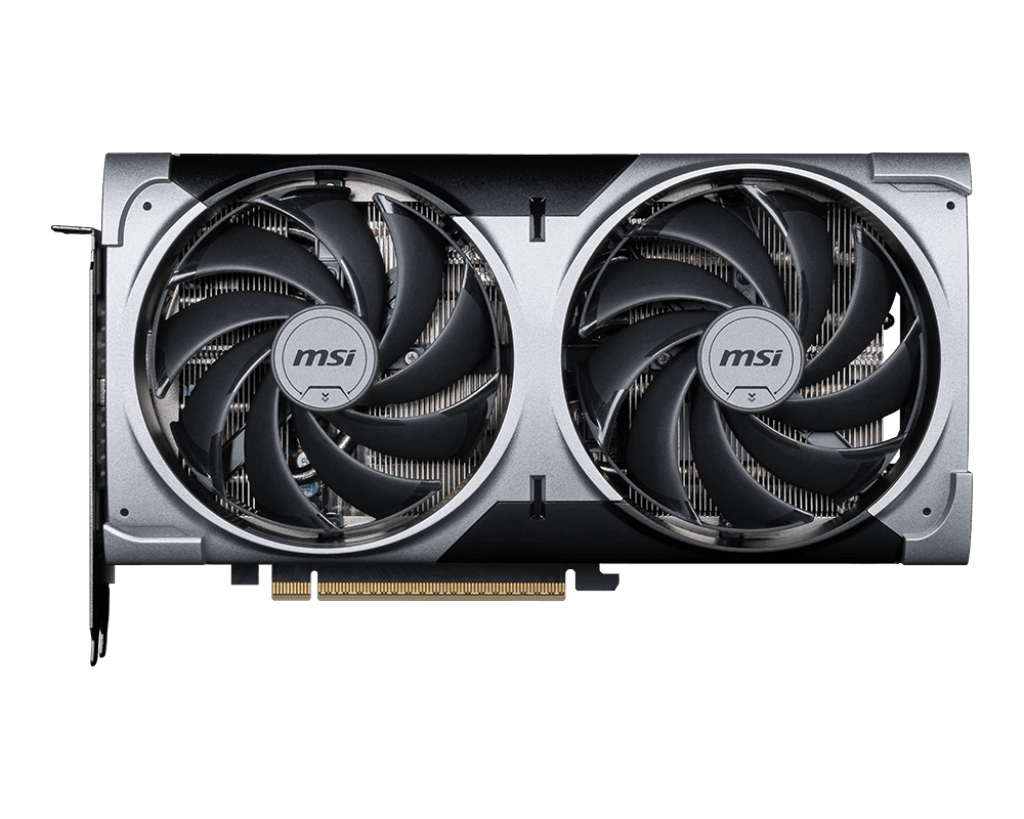 MSI GeForce RTX 5070 12G VENTUS 2X OC 2 Fan Design