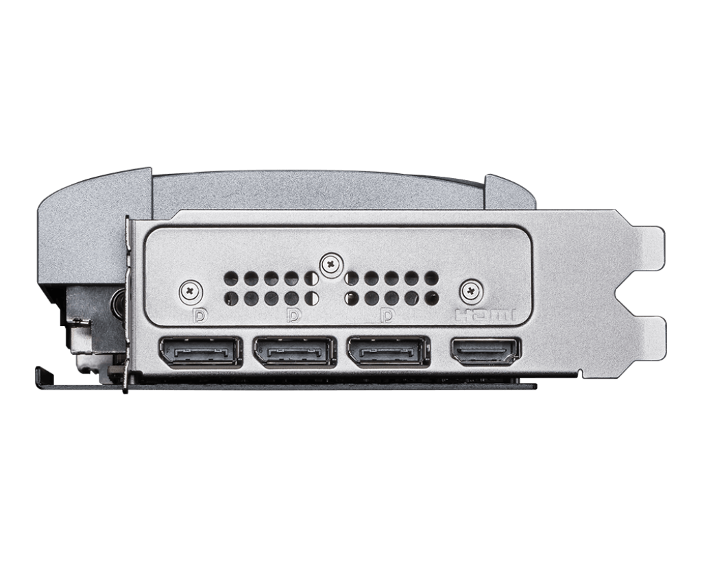 MSI GeForce RTX 5070 12G VENTUS 2X OC konektorji za display