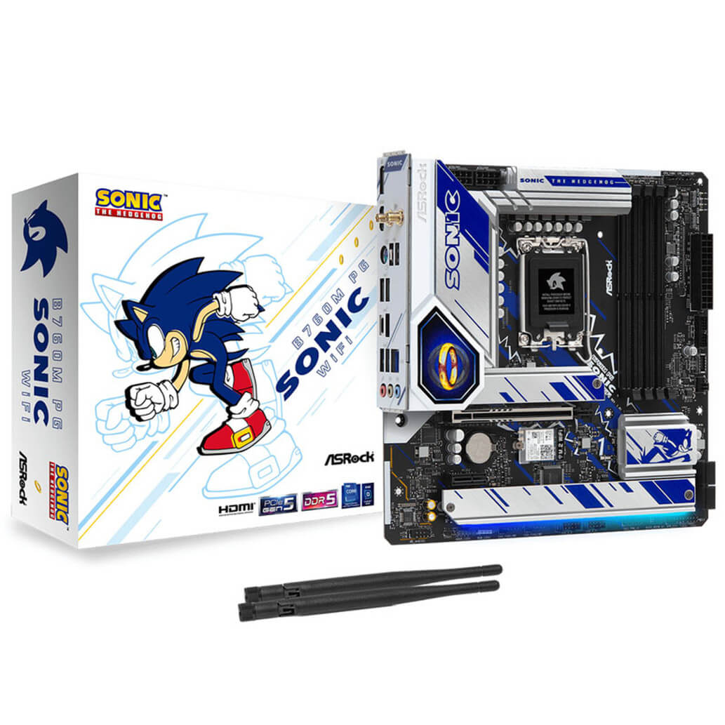 Osnovna plošča 1700 Asrock B760M PG Sonic WiFi microATX 1xHDMI 2.0 1xDisplayPort 1.4