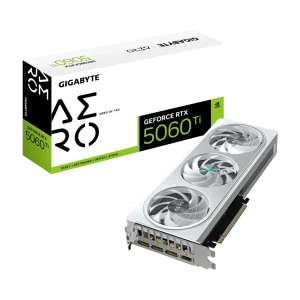 Gigabyte AERO RTX 5060 Ti OC 16G bela z 8 pin priklop