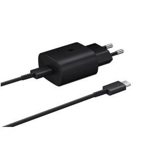 Hišni polnilec Samsung 25W EP-TA800 220V => USB-C + kabel USB-C 1m (EP-TA800XBEGWW)