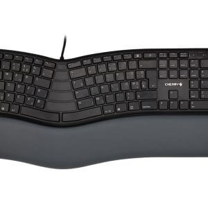 Cherry KC 4500 ERGO, črna, USB, UK SLO g.