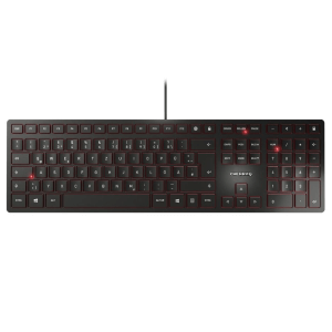 Cherry KC 6000 Slim, črna, USB, UK SLO g.