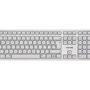Cherry KW 9100 Slim for Mac, srebrna, USB-C, UK-SLO g.