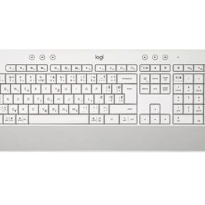 Logitech K650 Signature, Wireless, USB, bela, SLO g.