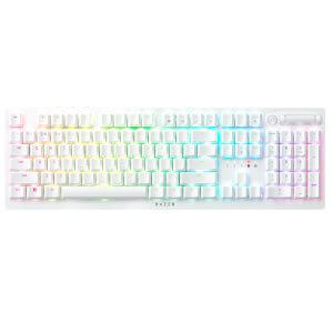 Razer Deathstalker V2 Pro, Clicky optična stikala, bela, US SLO g.