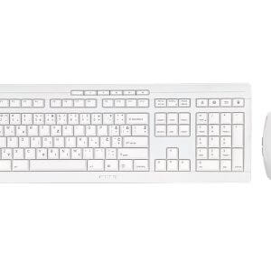 in miška Cherry STREAM DESKTOP Wireless, bela, USB, US SLO g.