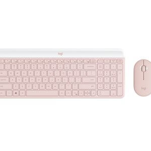 in miška Logitech Slim Wireless Combo MK470, roza, SLO g.