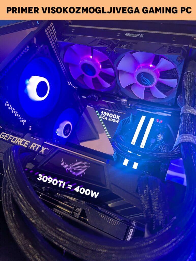Visokozmogljiv gaming računalnikz 13900k rtx 3090ti 64gb ram