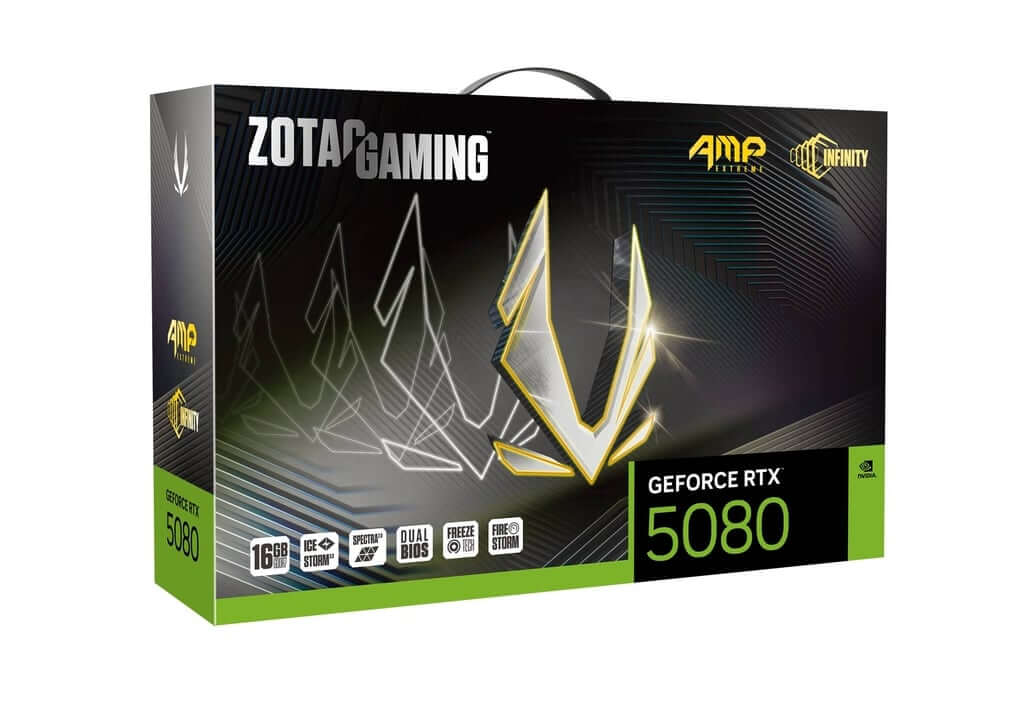 ZOTAC GAMING GeForce RTX 5080 AMP Extreme INFINITY 16GB GDDR7 Škatla
