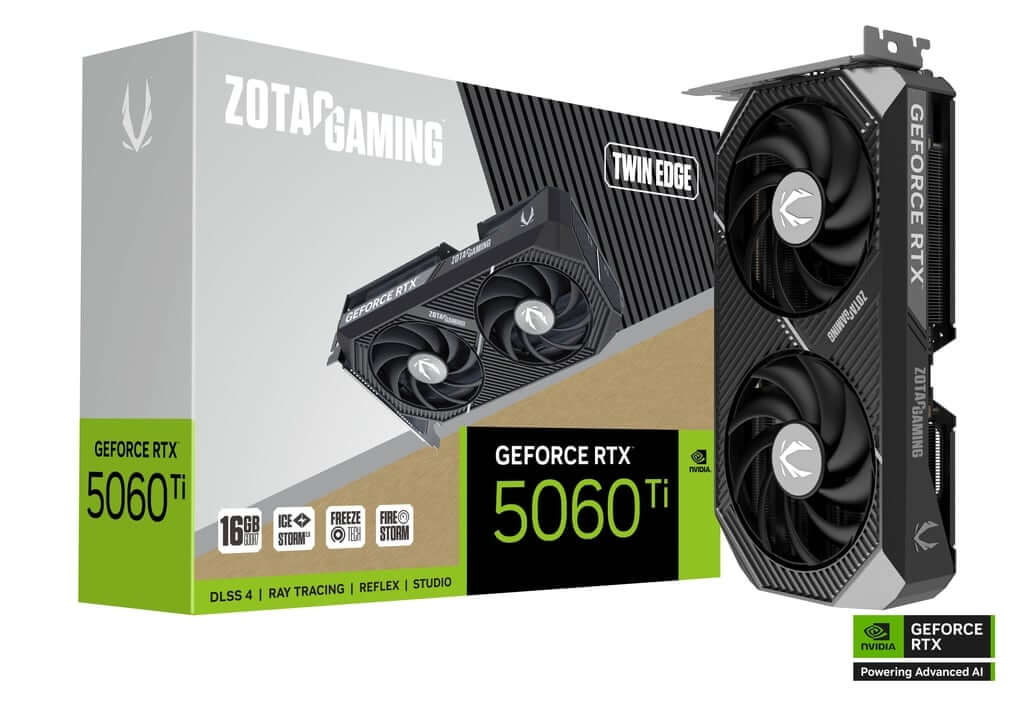 ZOTAC Gaming RTX 5060 Ti Twin Edge 16GB
