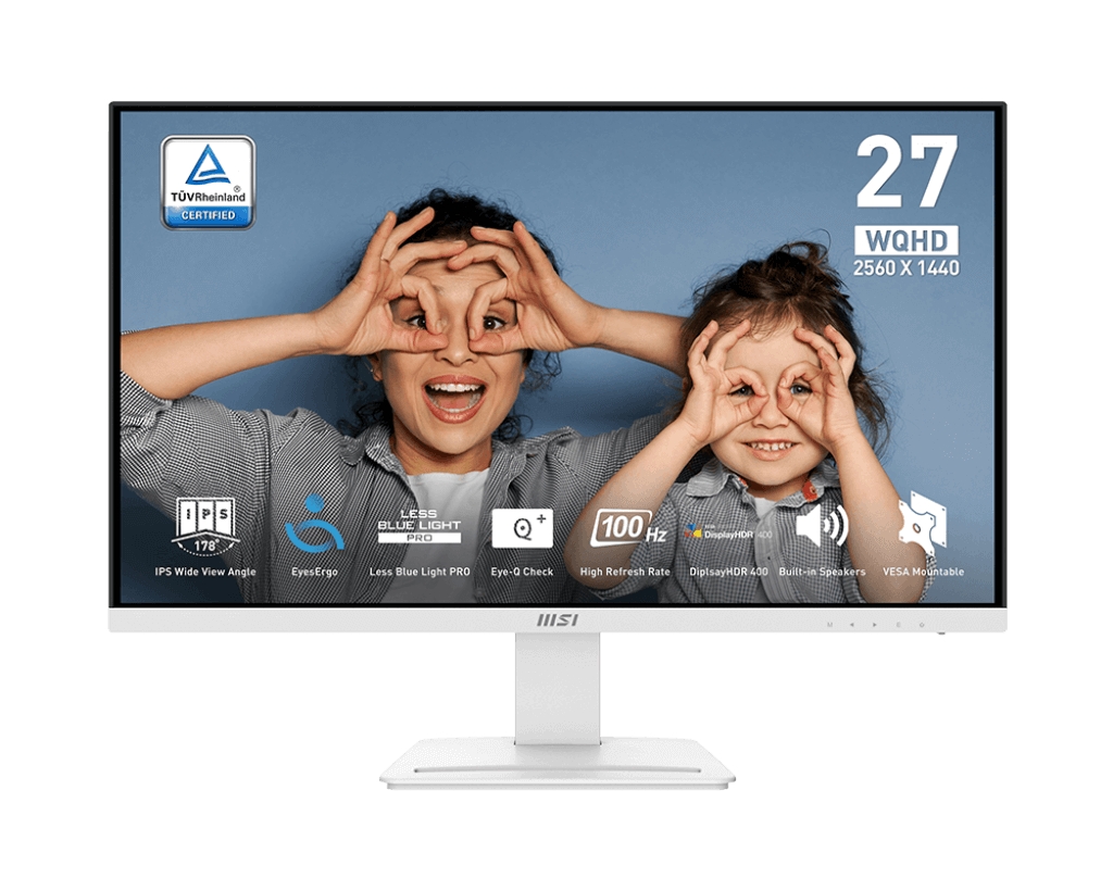 MSI PRO MP273QW E2 – 27 palčni QHD monitor za vsakodnevno delo in udobje