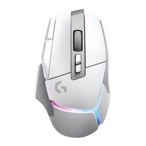 Logitech G502 X PLUS, Wireless, RGB, bela, Premium