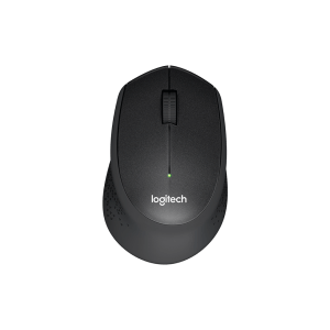 Logitech M330 Silent Plus, črna