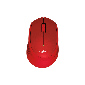 Logitech M330 Silent Plus, rdeča