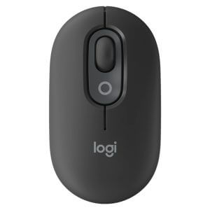 Logitech POP Mouse z EMOJI, Bluetooth, grafitna