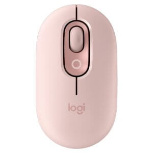 Logitech POP Mouse z EMOJI, Bluetooth, roza
