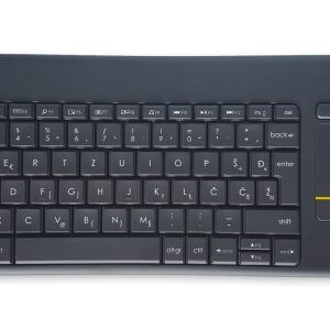 Logitech K400 PLUS Wireless Touch, Unifying, črna, SLO