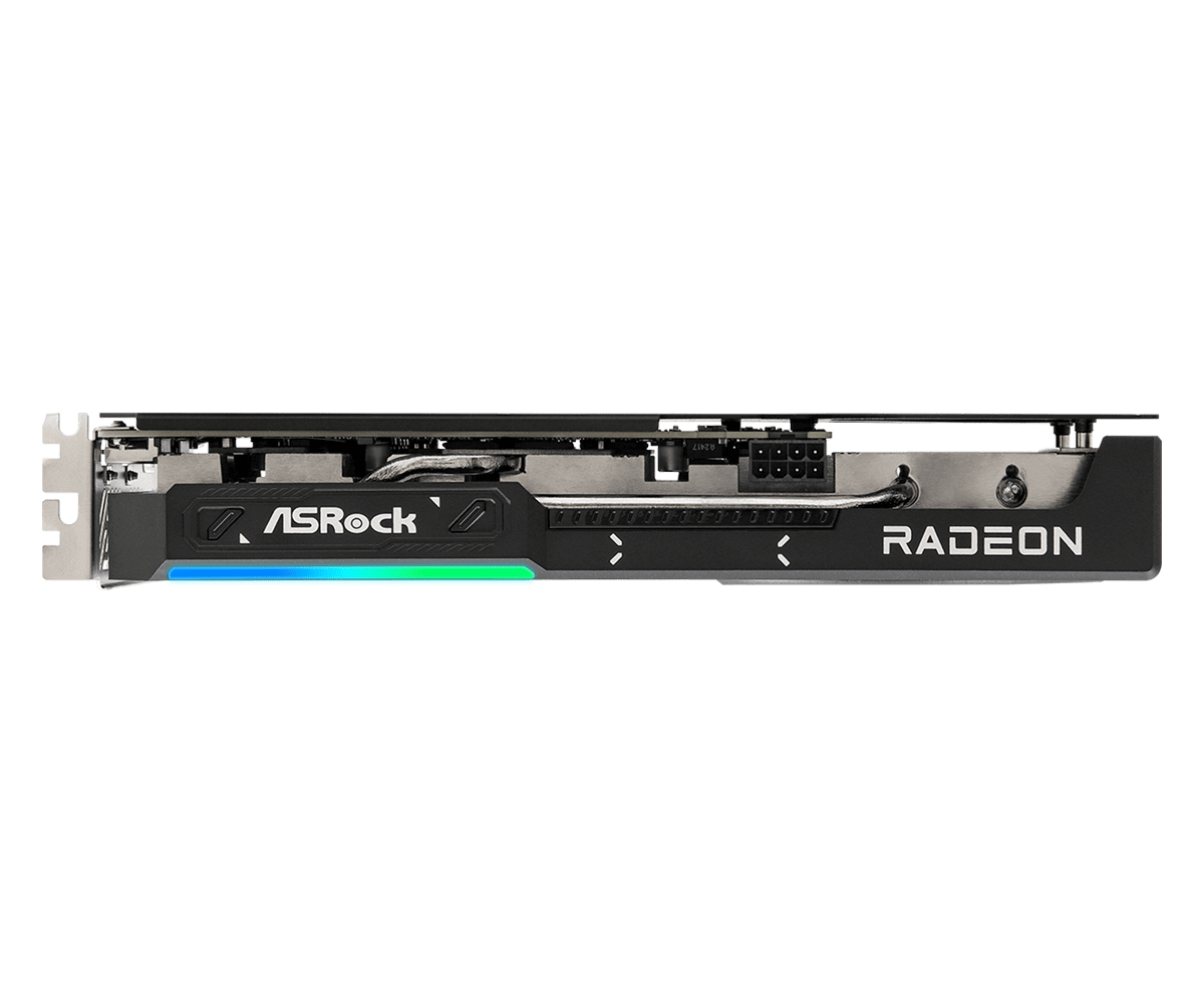 ASRock Radeon RX 9060 XT Challenger 16GB RGB Bar 8 Pin Connector