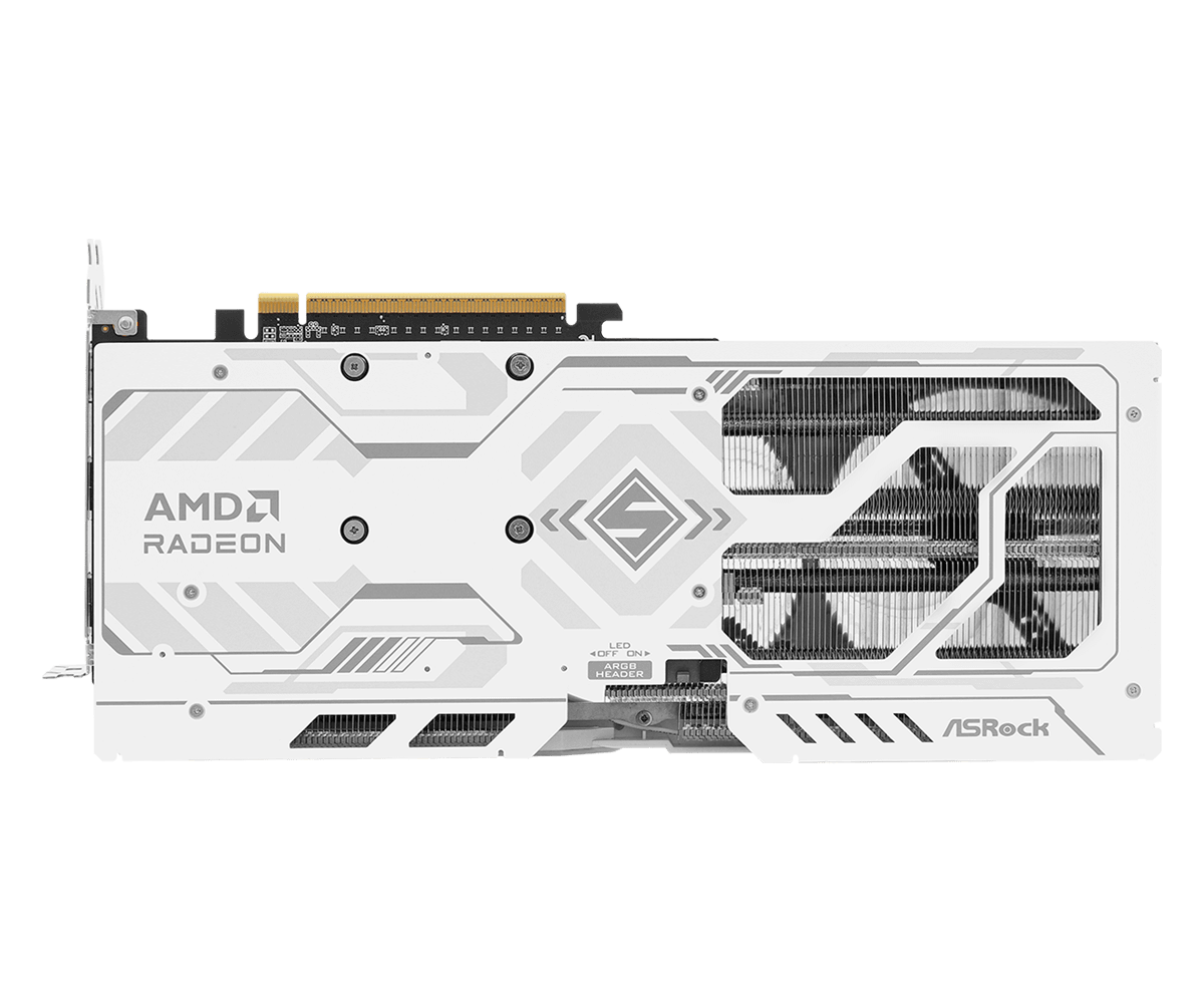 ASRock Radeon RX 9060 XT Steel Legend 16GB Backplate