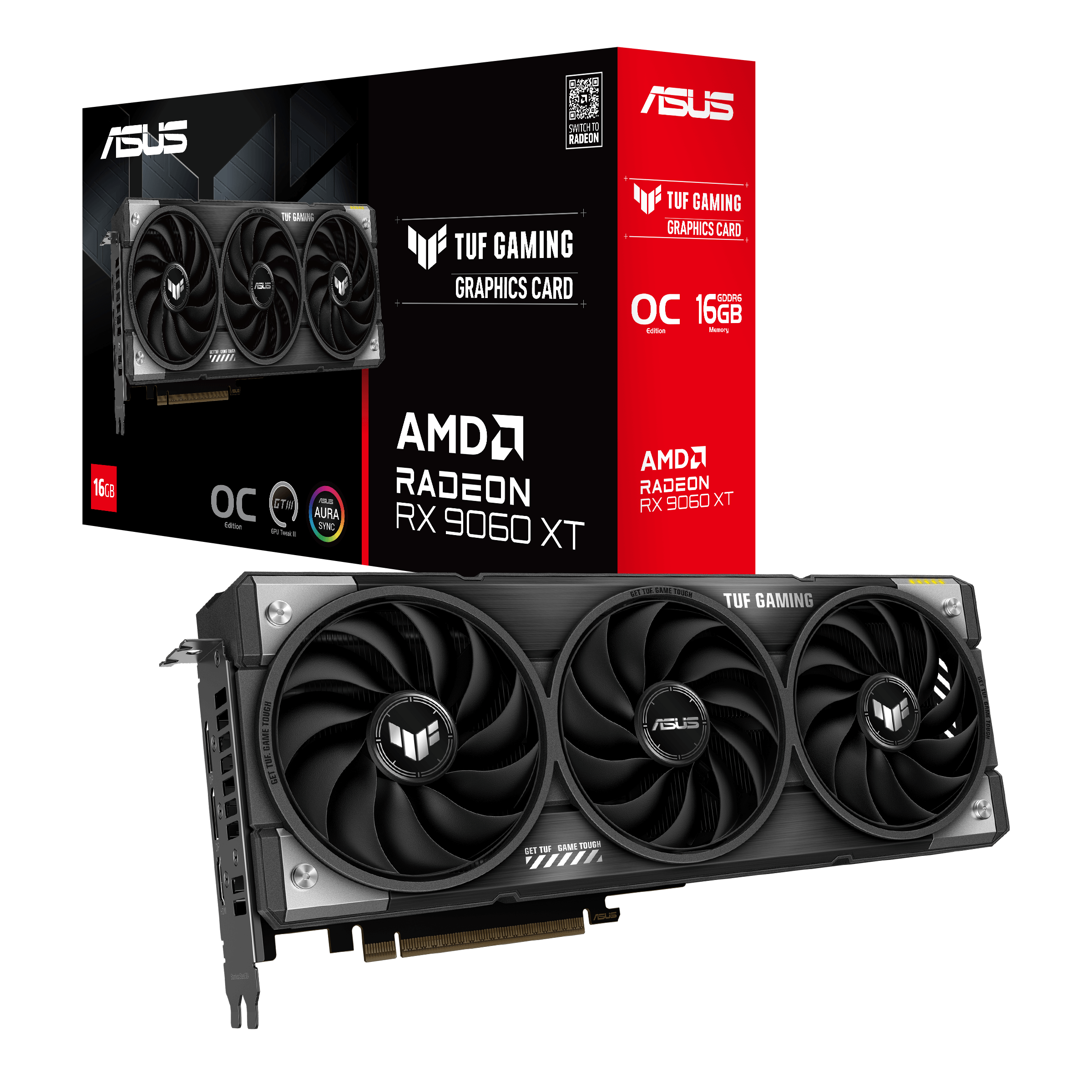 ASUS TUF Gaming Radeon RX 9060 XT O16G