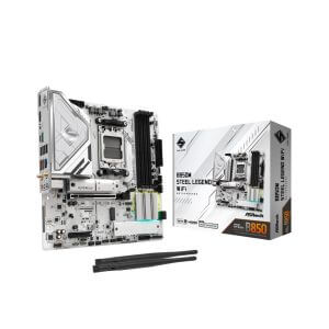 Osnovna plošča AM5 Asrock Steel Legend WiFi microATX 1xHDMI 1.4 1xDisplayPort