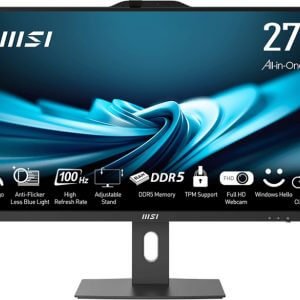 Računalnik MSI PRO AP272P 14M-881XEU i5 / 16GB / 500GB SSD / 27" FHD IPS 100Hz / NoOS / črn - nastavljiv po višini