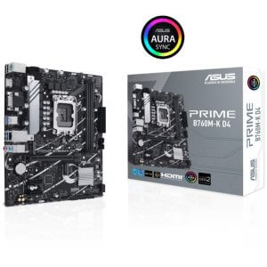 Osnovna plošča 1700 Asus PRIME B760M-K D4 microATX 1xVGA HDMI