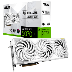 ASUS TUF Gaming GeForce RTX 5070 Ti White OC Edition 16GB GDDR7 (TUF-RTX5070TI-O16G-WHITE-GAMING) grafična kartica