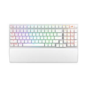 ASUS ROG Strix Scope II 96 Wireless, bela, ROG NX Snow, PBT, RGB, USB, US