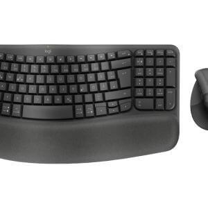 in miška Logitech Wave Keys and Lift COMBO, Wireless, grafitna, SLO g.