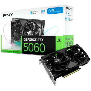 PNY GeForce RTX 5060 8GB Overclocked Dual Fan DLSS 4 grafična kartica
