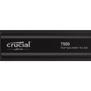SSD 1TB M.2 80mm PCI-e 4.0 x4 NVMe, CRUCIAL T500 Heatsink (CT1000T500SSD5)