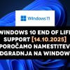 Windows 10 end of life support [14.10.2025] Potrebna namestitev ali nadgradnja na Windows 11