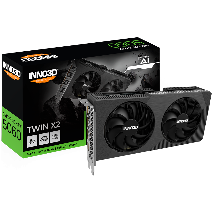 INNO3D GeForce RTX 5060 Twin X2 8GB GDDR7 grafična kartica