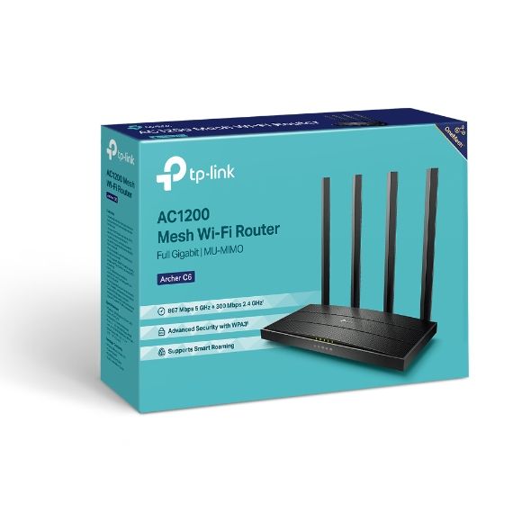 TP Link Archer C6 Mesh Wifi Router Škatla