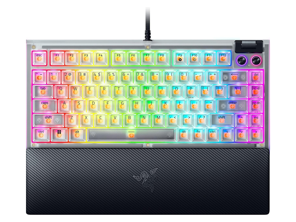 Razer BlackWidow V4 75%, Phantom White, US