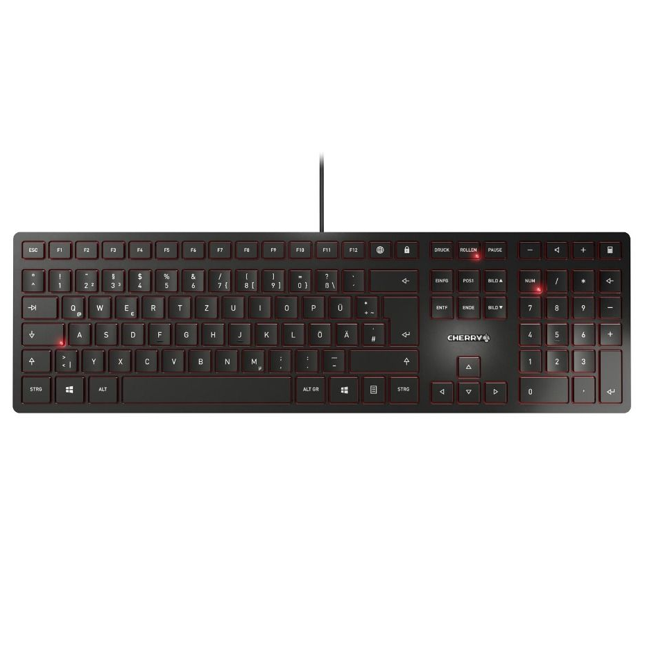 Cherry KC 6000 Slim, črna, USB, UK SLO g.