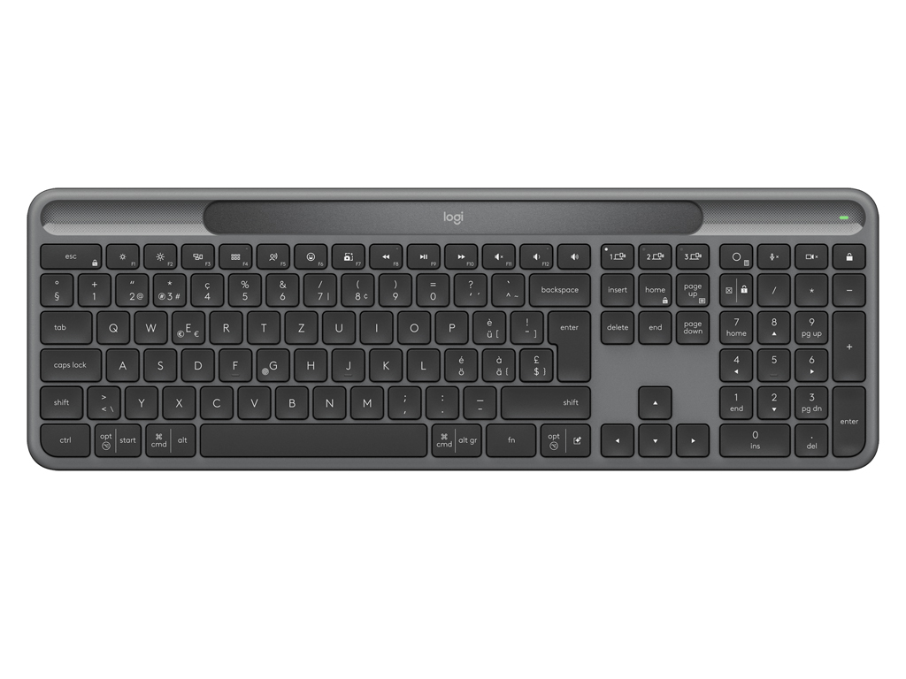 Logitech K980 Signature Slim Solar+, Wireless, grafitna, SLO g.