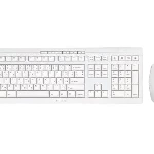 in miška Cherry STREAM DESKTOP Wireless, bela, USB, US SLO g.