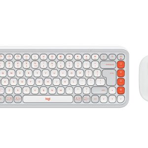 in miška Logitech POP Icon Combo, Bluetooth, bela, SLO g.